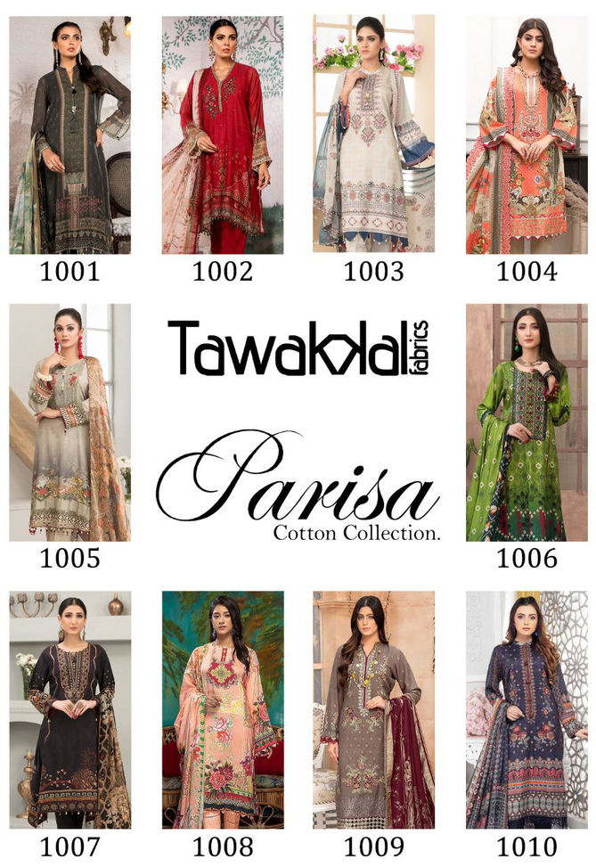 Tawakkal Parisa Casual Wear Printed Cotton Karachi Dress Material Collection